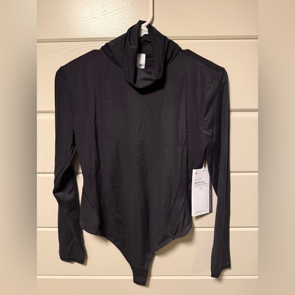 lululemon athletica Nulu Black Long Sleeve bodysuit NWT